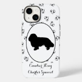 Cavalier King Charles Spaniel Silhouette Case-Mate iPhone Case (Achterkant)