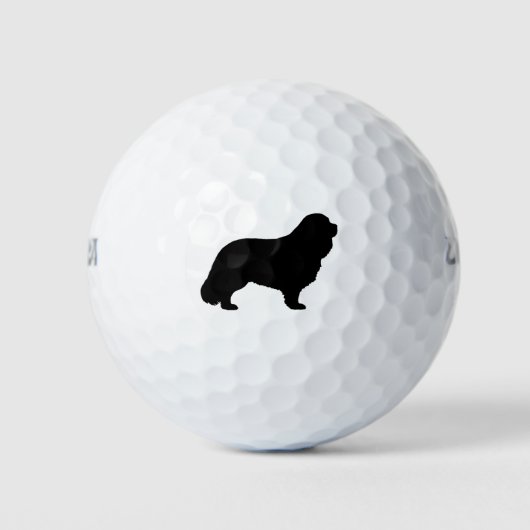 Cavalier King Charles Spaniel Silhouette Golfballen (Voorkant)