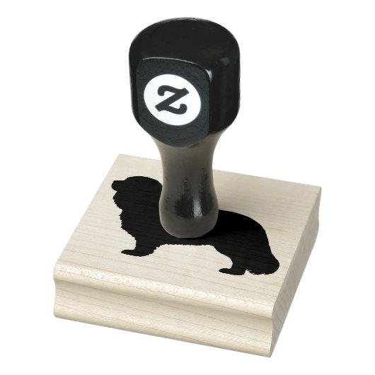 Cavalier King Charles Spaniel Silhouette Rubberstempel (Stempel)