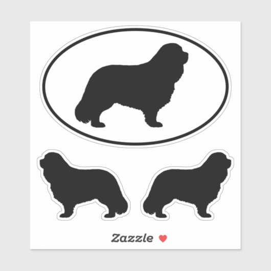 Cavalier King Charles Spaniel Silhouettes Stickers (Vel)