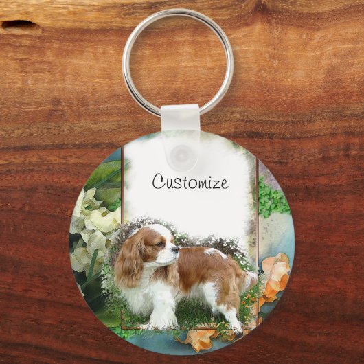 Cavalier King Charles Spaniel Sleutelhanger (Voorkant)