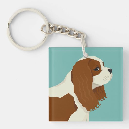 Cavalier King Charles Spaniel Sleutelhanger (Voorkant)