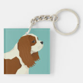Cavalier King Charles Spaniel Sleutelhanger (Achterkant)
