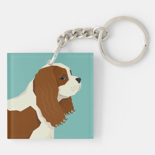  Cavalier King Charles Spaniel Sleutelhanger (Achterkant)