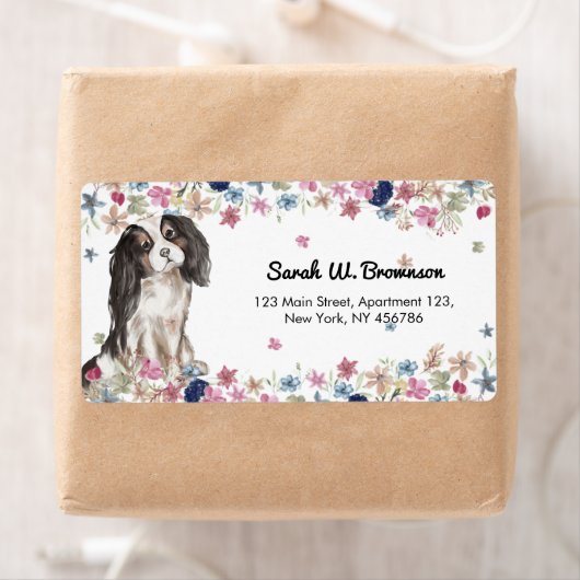 Cavalier King Charles Spaniel Small Size Dog Etiket (Insitu)