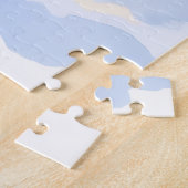 Cavalier King Charles Spaniel Sneeuw Kerstmis Legpuzzel (Zijkant)