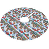 Cavalier King Charles Spaniel Sneeuw met Kerstmis Kerstboom Rok (Gekanteld)