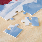 Cavalier King Charles Spaniel Sneeuw met Kerstmis Legpuzzel (Zijkant)