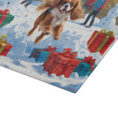 Cavalier King Charles Spaniel Sneeuw met Kerstmis Snijplank (Hoek)