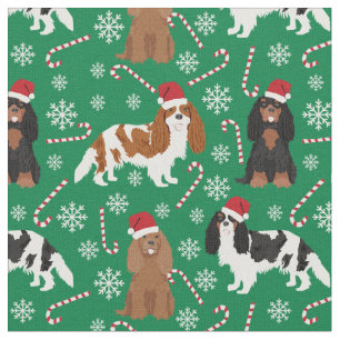 Cavalier King Charles Spaniel snoepriet groen Stof
