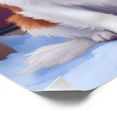 Cavalier King Charles Spaniel Snowy Christmas Perfect Poster (Hoek)