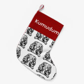 Cavalier King Charles Spaniel sokken Gepersonalise Kleine Kerstsok (Voorkant (Hangend))