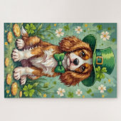 Cavalier King Charles Spaniel St. Patrick's Day-ho Legpuzzel (Horizontaal)