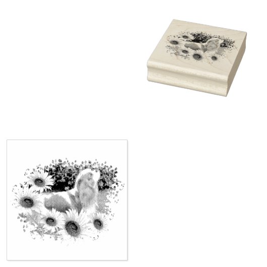 Cavalier King Charles Spaniel Stamper Rubberstempel (Gestempeld)