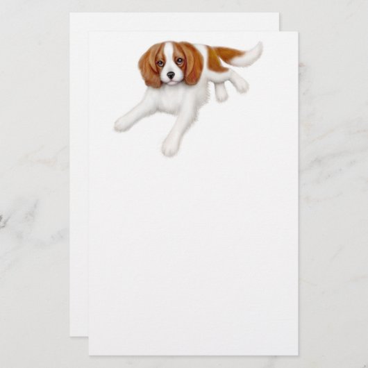 Cavalier King Charles Spaniel Stationery Briefpapier (Voorkant / Achterkant)