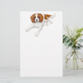 Cavalier King Charles Spaniel Stationery Briefpapier (Staand voorkant)
