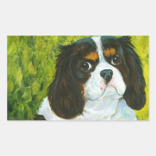 Cavalier King Charles Spaniel Stickers Labels (Voorkant)