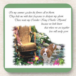 Cavalier King Charles Spaniel Summer Garden Drankjes Onderzetter