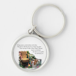 Cavalier King Charles Spaniel Summer Garden Sleutelhanger