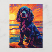 Cavalier King Charles Spaniel Sunset/Sunrise