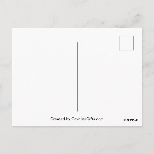 Cavalier King Charles Spaniel Sunset/Sunrise Briefkaart (Achterkant)