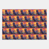 Cavalier King Charles Spaniel Sunset/Sunrise Inpakpapier Vel (Voorkant 3)
