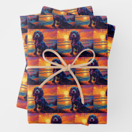 Cavalier King Charles Spaniel Sunset/Sunrise Inpakpapier Vel