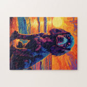 Cavalier King Charles Spaniel Sunset/Sunrise Legpuzzel (Horizontaal)