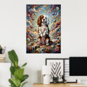 Cavalier King Charles Spaniel Surreal Fantasie Kun Poster (Thuiskantoor)