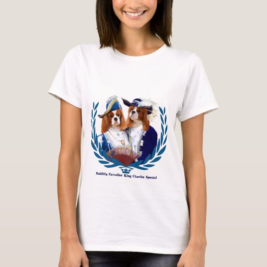 Cavalier King Charles Spaniel T-Shirt Nobility Ble (Voorkant)