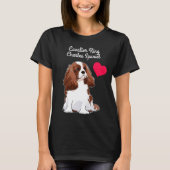 Cavalier King Charles Spaniel T-Shirt (zwart) (Voorkant)