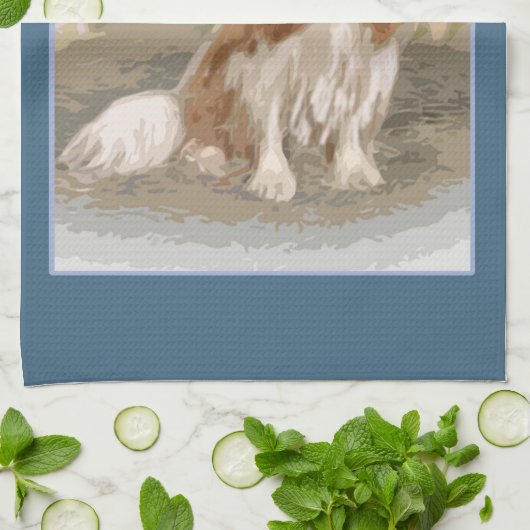 Cavalier King Charles Spaniel Tea Towel Theedoek (Gevouwen)