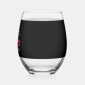 Cavalier King Charles Spaniel Teacup Xmas Holiday  Wijnglas Zonder Voet (Links)