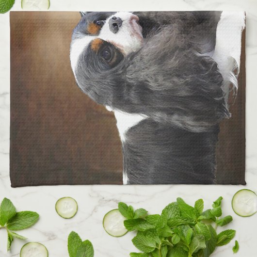 Cavalier King Charles Spaniel Theedoek (Gevouwen)