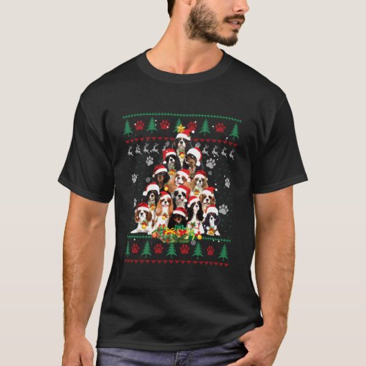 Cavalier King Charles Spaniel Tree Ugly T-shirt (Voorkant)