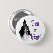 Cavalier King Charles Spaniel Trick Ronde Button 5,7 Cm (Voorkant /achterkant)