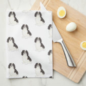 Cavalier King Charles Spaniel (Tricolor) Theedoek (Quarter Fold)