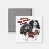 Cavalier King Charles Spaniel Trio 2 - Magneet (Voorkant / Achterkant)
