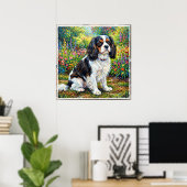 Cavalier King Charles Spaniel Tuinposter | Poin Poster (Thuiskantoor)