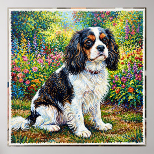 Cavalier King Charles Spaniel Tuinposter Poin Poster