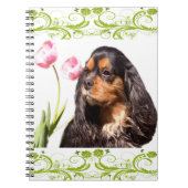 Cavalier King Charles Spaniel Tulips Notitieboek (Voorkant)