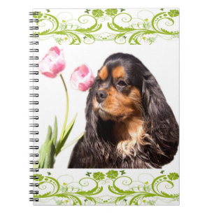 Cavalier King Charles Spaniel Tulips Notitieboek