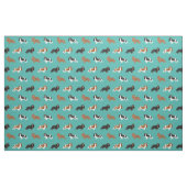 Cavalier King Charles Spaniel turquoise Stof (Fat Quarter)