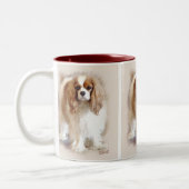 Cavalier King Charles Spaniel Tweekleurige Koffiemok (Links)