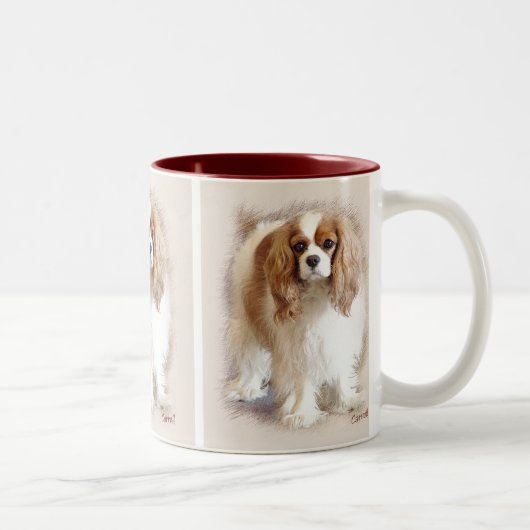 Cavalier King Charles Spaniel Tweekleurige Koffiemok (Rechts)
