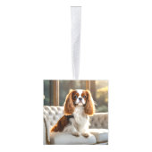 Cavalier King Charles Spaniel Two Photo Holiday Decoratie (Rechts)