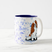 Cavalier King Charles Spaniel Two-Tone Coffee Mok (Voorkant rechts)