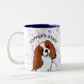 Cavalier King Charles Spaniel Two-Tone Coffee Mok (Links)