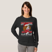 Cavalier King Charles Spaniel Ugly Kerstmis T-shirt (Voorkant volledig)