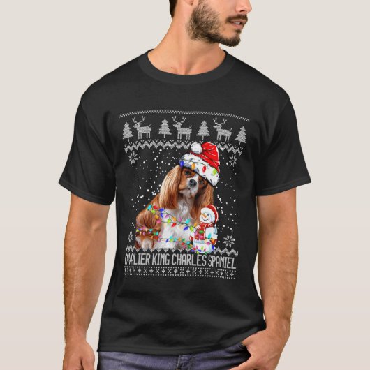 Cavalier King Charles Spaniel Ugly KerstSweat T-shirt (Voorkant)
